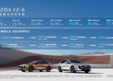 新合资时代第一车 MAZDA EZ-6上市13.98万元起售交个朋友
